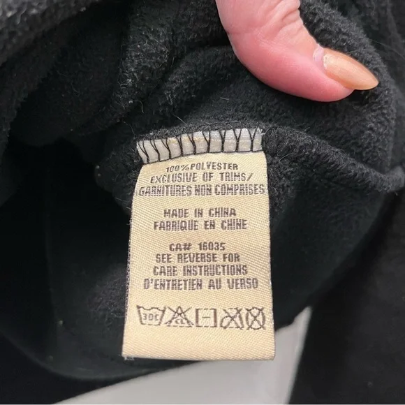 au Lieu thick black fleece with faux fur trim - Picture 5 of 9